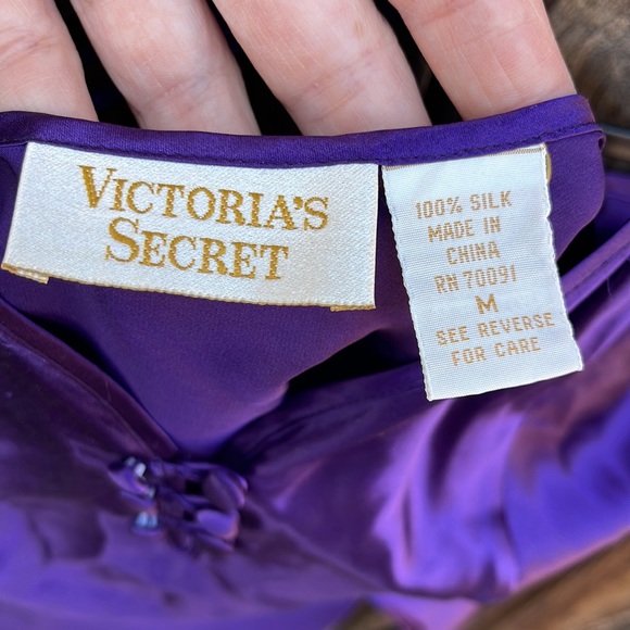 Vintage Victoria’s Secret Silk Lingerie Purple M - Picture 4 of 7